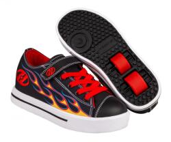 Heelys X2 Snazzy X2 Black Yellow Red Flame - 31