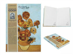 Hanipol Vonalas notesz kemény fedeles, 13, 2x18, 3cm, 80 oldalas, Van Gogh: Napraforgók (021-5055)