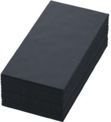  Dunisoft 1/8 textilhatású szalvéta, fekete, 60 db,