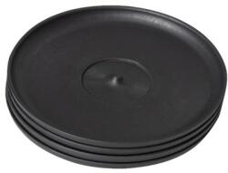 Huskee saucer Charcoal pack 4x