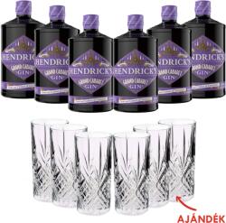 Hendrick's Gin Grand Cabaret Gin szett ajándék highball poharakkal 6 db/cs