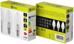 G-TECH LED izzó E14 5W 400lm 4000K Gyertya forma (3db/ csomag) G-TECH (GTV-GT-C37NW5W-3)