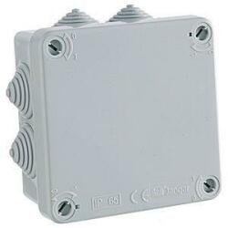 Jangar Kötődoboz falon kívüli membrános oldalfallal 107x107x60mm szürke IP65 JANGAR (JG-27080) (JG-2708)