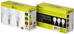 G-TECH LED izzó E14 5W 400lm 4000K Kisgömb forma (3db/ csomag) G-TECH (GTV-GT-B45NW5W-3)