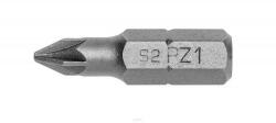 Högert Technik Csavarhúzó BIT, PZ1, 25mm acél , 5 db / blister (HT1S454)