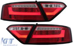 KITT Specials LED hátsó lámpák Audi A5 8T Coupe Cabrio Sportback (2007-2009) piros tiszta (TLAUA58T)