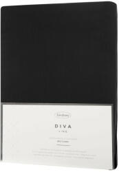  Dina pamut-szatén lepedő Fekete 160x210 cm
