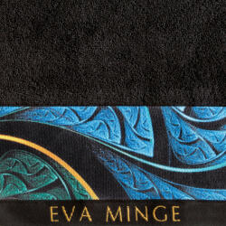 Amber Eva Minge törölköző Fekete 70x140 cm
