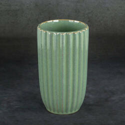 Arina kerámia váza Zöld/bézs 12x12x20 cm