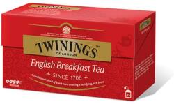 TWININGS Fekete tea, 25x2 g, TWININGS "English Breakfast (101216)
