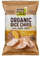 RiceUP! Barnarizs chips, 25 g, RICE UP "Bio", kölessel és napraforgóval (3800233070873)