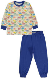 Civil Dínós bézs-kék kisfiú pizsama (Méret 98-104)