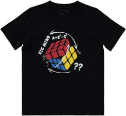 Civil Rubik kockás fekete fiú póló (Méret 122-128)