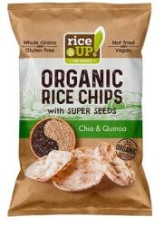 RiceUP! Barnarizs chips, 25 g, RICE UP "Bio", chia maggal és quinoával (3800233070859)