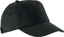 K-UP KP013 tépőzáras 7 paneles baseball sapka K-UP, Black-U (kp013bl-u)