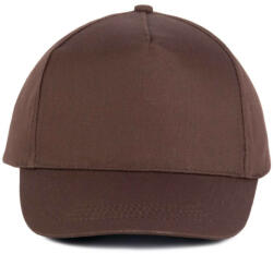 K-UP KP116 öt paneles pamut baseball sapka K-UP, Chocolate-U (kp116co-u)