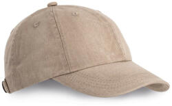 K-UP KP165 vintage hatású 6 paneles pamut baseball sapka K-UP, Sand Washed-U (kp165saw-u)
