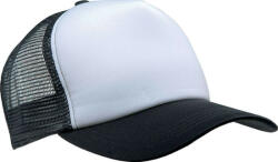 K-UP KP111 hálós baseball sapka 5 paneles K-UP, White/Black-U (kp111wh-bl-u)
