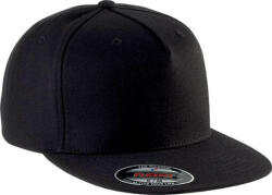 K-UP KP908 vastag rugalmas 5 paneles baseballsapka K-UP, Black-S/M (kp908bl-s-m)