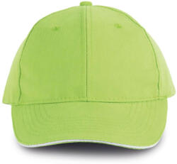 K-UP KP011 hat paneles Baseball sapka K-UP, Lime/White-U (kp011li-wh-u)