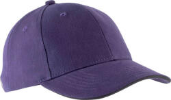 K-UP KP011 hat paneles Baseball sapka K-UP, Purple/Dark Grey-U (kp011pu-dg-u)