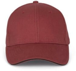 K-UP KP011 hat paneles Baseball sapka K-UP, Red Safran/Dark Grey-U (kp011res-dg-u)