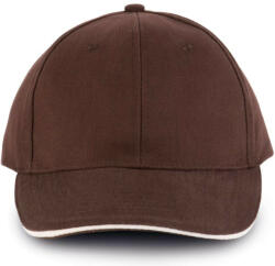 K-UP KP011 hat paneles Baseball sapka K-UP, Chocolate/Beige-U (kp011co-be-u)
