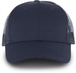 K-UP KP110 műanyag csatos 6 paneles hálós baseball sapka K-UP, Navy/Navy-U (kp110nv-nv-u)