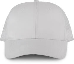 K-UP KP110 műanyag csatos 6 paneles hálós baseball sapka K-UP, White/White-U (kp110wh-wh-u)