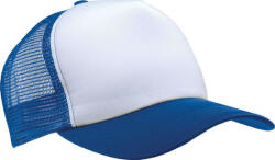 K-UP KP111 hálós baseball sapka 5 paneles K-UP, White/Royal Blue-U (kp111wh-ro-u)