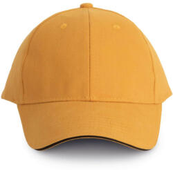K-UP KP011 hat paneles Baseball sapka K-UP, Cumin Yellow/Dark Grey-U (kp011cuy-dg-u)