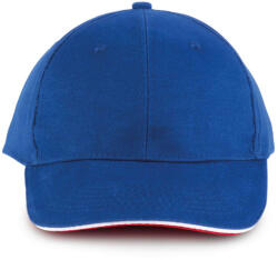 K-UP KP011 hat paneles Baseball sapka K-UP, Royal Blue/White/Red-U (kp011ro-wh-re-u)