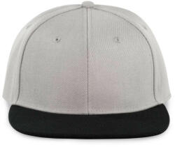 K-UP KP160 magas profilú baseball sapka 6 paneles K-UP, Light Grey/Black-U (kp160lgr-bl-u)