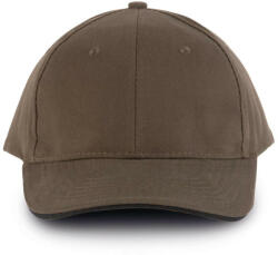 K-UP KP011 hat paneles Baseball sapka K-UP, Khaki/Black-U (kp011kh-bl-u)