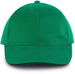 K-UP KP011 hat paneles Baseball sapka K-UP, Kelly Green/Black-U (kp011kl-bl-u)