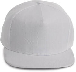 K-UP KP159 magas profilú 5 paneles baseball sapka K-UP, White/White-U (kp159wh-wh-u)