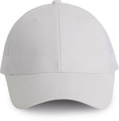 K-UP KP158 hálós baseball sapka hat paneles, poliészter K-UP, White/White-U (kp158wh-wh-u)