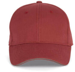 K-UP KP011 hat paneles Baseball sapka K-UP, Terracotta Red/Slate Grey-U (kp011ter-sl-u)