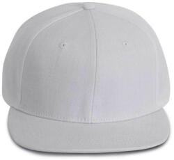 K-UP KP160 magas profilú baseball sapka 6 paneles K-UP, White/White-U (kp160wh-wh-u)
