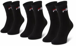 Fila 3 pár uniszex hosszú szárú zokni F9505 Fekete (F9505)