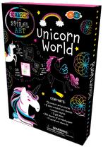 Buddy&Barney Set Creatie Scratch & Spiral - Lumea Unicornilor (BB181) - alemax