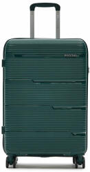 PUCCINI Közepes bőrönd PP023B Zöld (PP023B)
