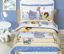  Gyermek ágynemű pamut Agata - 90x135, 45x60 cm - Safari kék