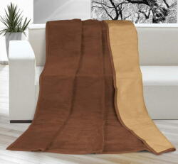  KIRA PLUS takaró egyszemélyes - 150x200 cm - csokoládé, mogyoró