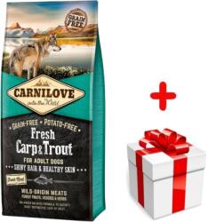 CARNILOVE Fresh Carp Trout Adult 12 kg o surpriză pentru câinele tău GRATUIT!