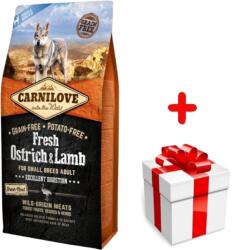 CARNILOVE Fresh Ostrich Lamb Adult 6 kg o surpriză pentru câinele tău GRATUIT!