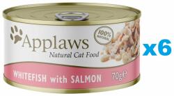 Applaws Cat Adult Whitefish with Salmon in Broth Hrana pisici adulte, cu peste alb si somon in sos 6x70g