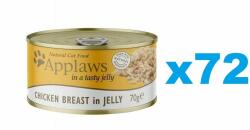 Applaws Cat Adult Chicken Breast in Jelly Conserve hrana pentru pisici, cu pui in aspic 72x70g