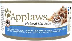 Applaws Cat Adult Tuna with Crab in Broth Mancare pisici, cu ton si crab in sos 24x70 g