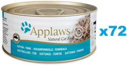 Applaws Cat Kitten Tuna in Broth Set conserve pentru pisoi, cu ton in sos 72x70 g